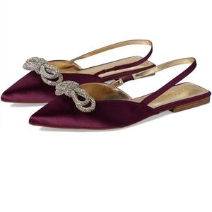 Lilly Pulitzer Brit Slingback Flats in Amarena Cherry size 6 like new